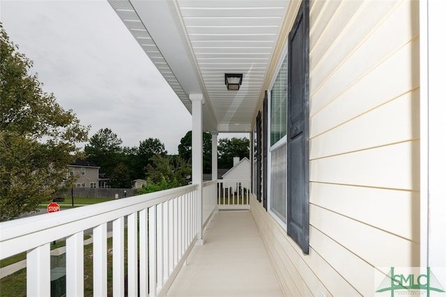 view of balcony