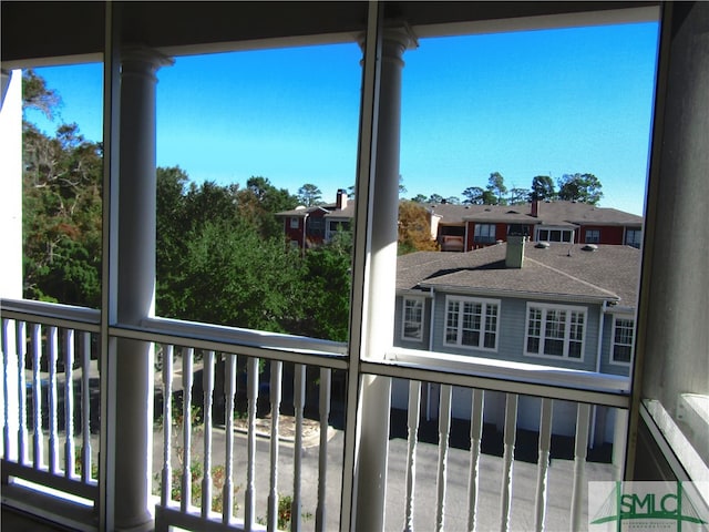 view of balcony