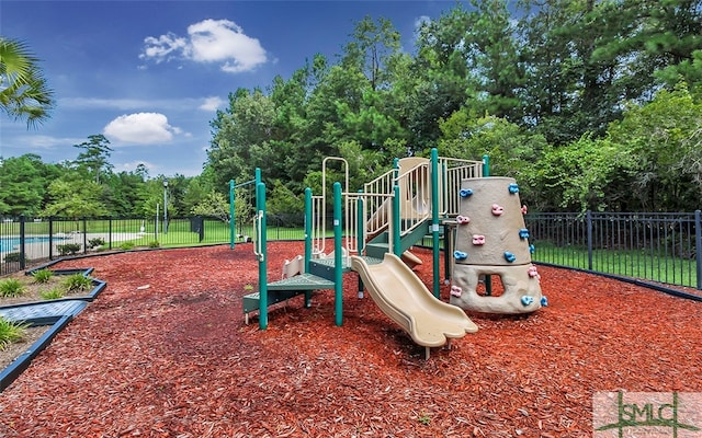 view of play area