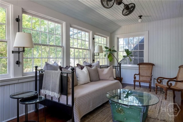 56 E 54th St, Savannah, GA 31405 - sunroom / solarium featuring vaulted ceiling