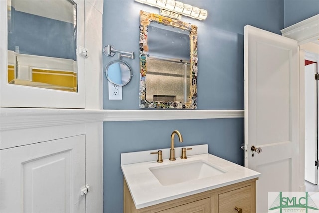 bathroom with vanity