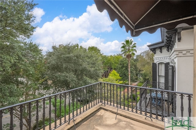 view of balcony