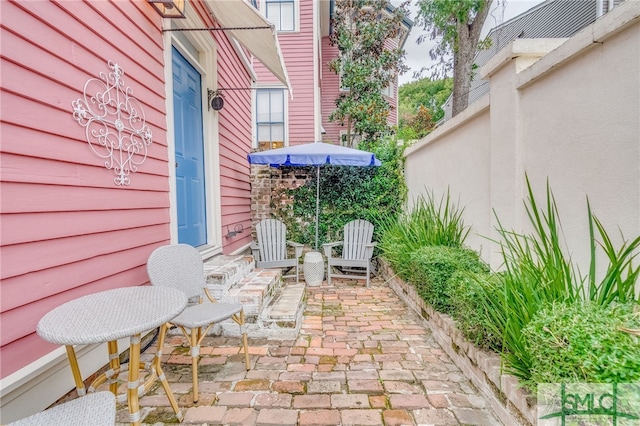 view of patio