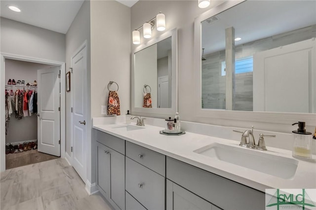 bathroom featuring vanity