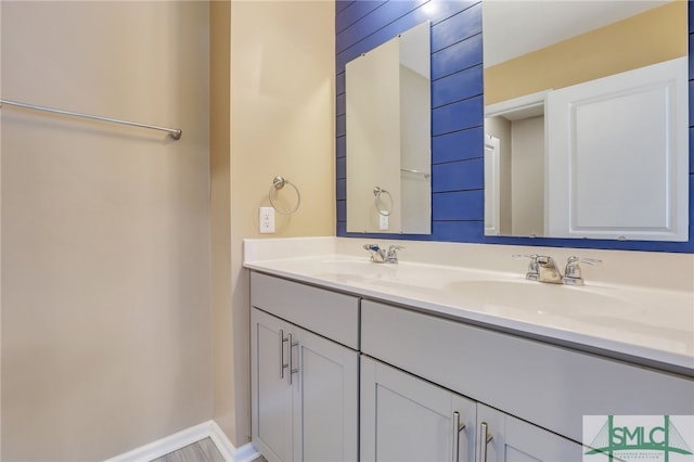 bathroom featuring vanity