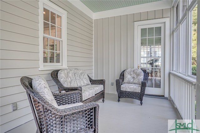 sunroom featuring plenty of natural light