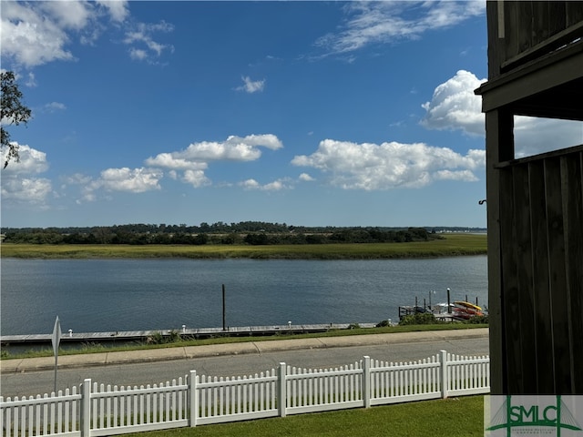 view of water feature