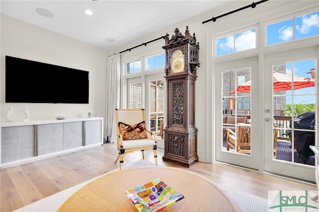 interior space featuring light hardwood / wood-style flooring