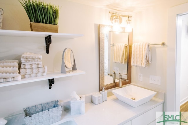 bathroom with vanity