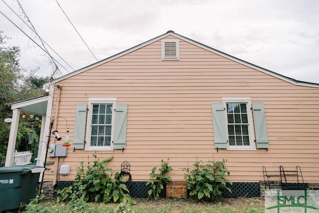 view of side of home
