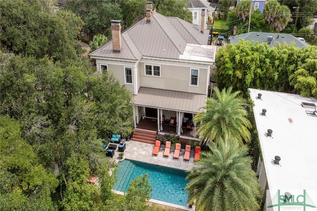 birds eye view of property