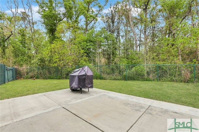 view of patio / terrace featuring grilling area