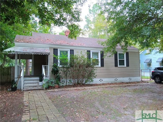 view of front of home