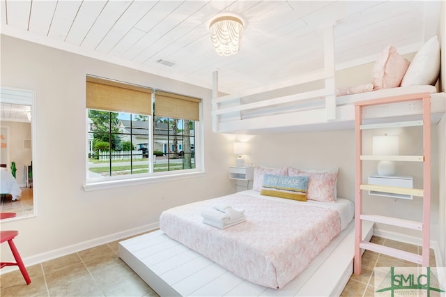 view of tiled bedroom