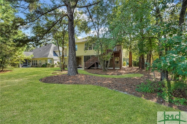 exterior space with a front lawn