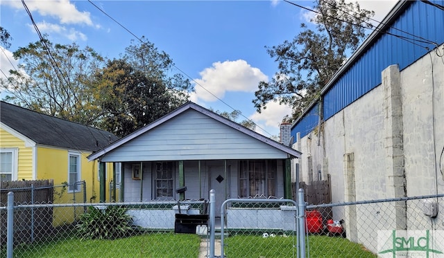 bungalow featuring covered porch