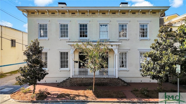 view of italianate house