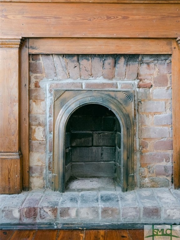 room details with hardwood / wood-style floors