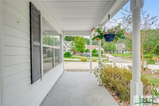 view of patio / terrace featuring a porch