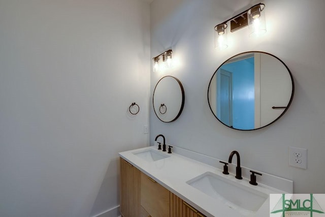 bathroom featuring vanity