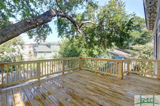 view of wooden terrace