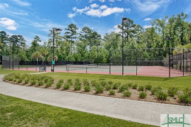 view of sport court