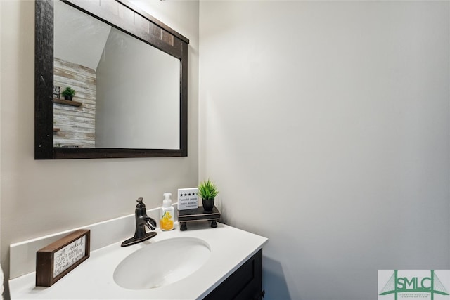 bathroom featuring vanity