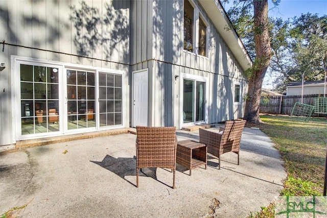 rear view of property with a patio area