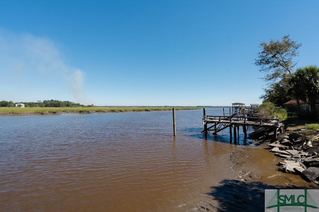 159 E 1st St, Midway, GA 31320 - dock area with a water view