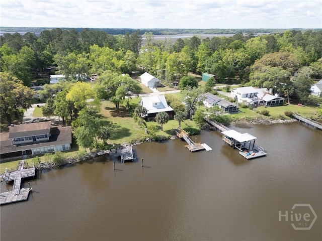 159 E 1st St, Midway, GA 31320 - drone / aerial view of a nearby body of water