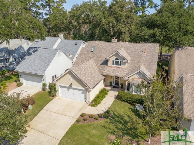 birds eye view of property