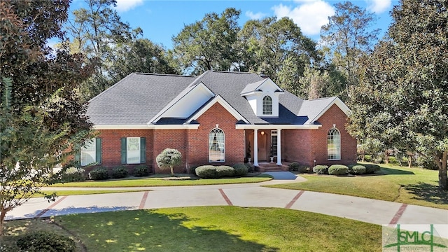 view of front property with a front yard