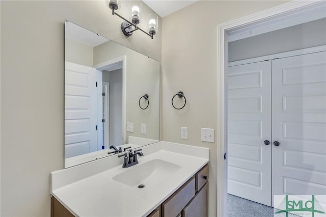 bathroom with vanity