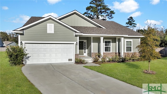 view of front of home with a front yard