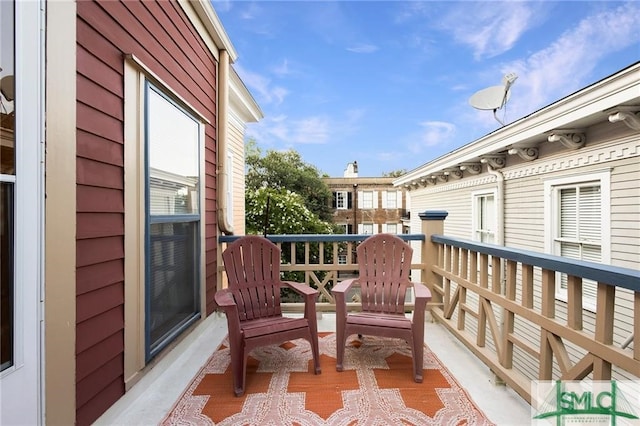 view of balcony