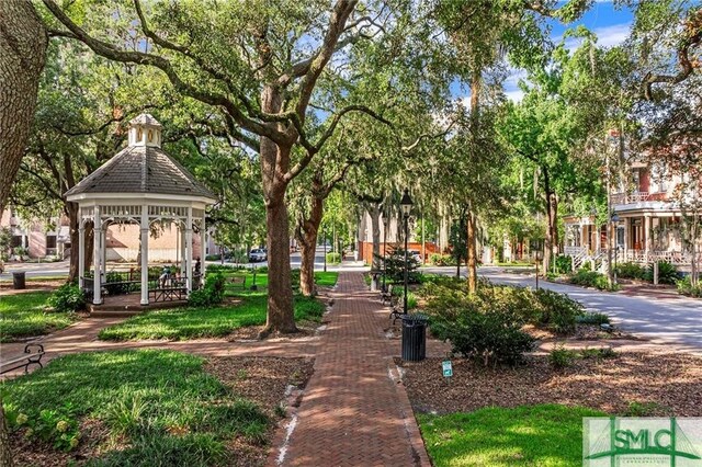 view of home's community featuring a gazebo