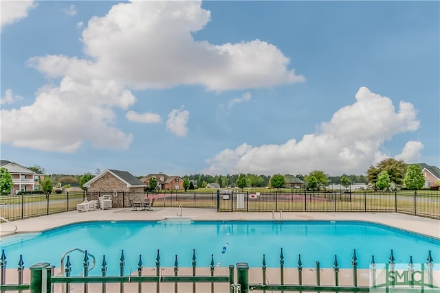 view of pool with a patio