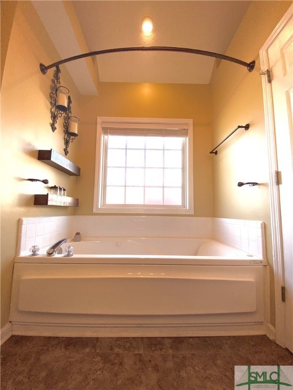 bathroom with a bathtub