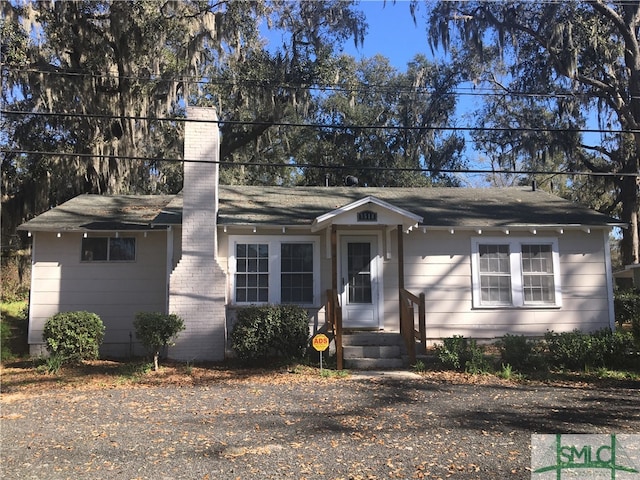 view of ranch-style house