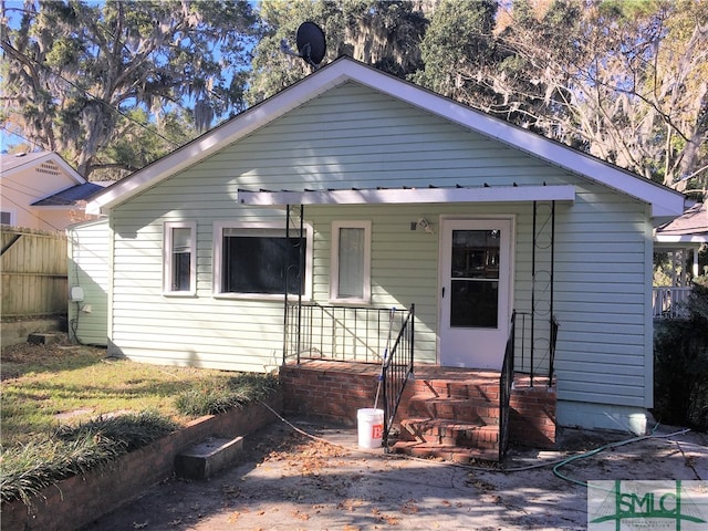 bungalow-style home featuring a porch