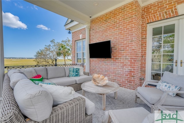 view of patio / terrace with outdoor lounge area