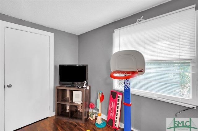 interior space featuring dark hardwood / wood-style flooring