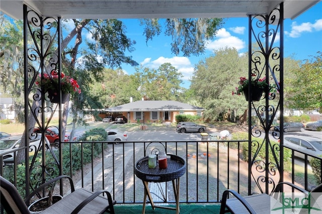 view of balcony