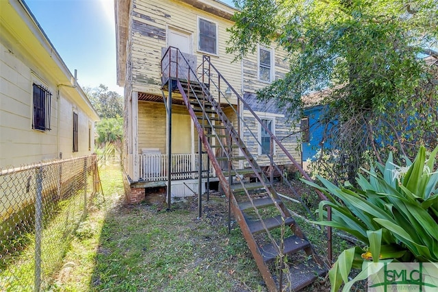 view of rear view of property