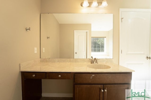 bathroom featuring vanity