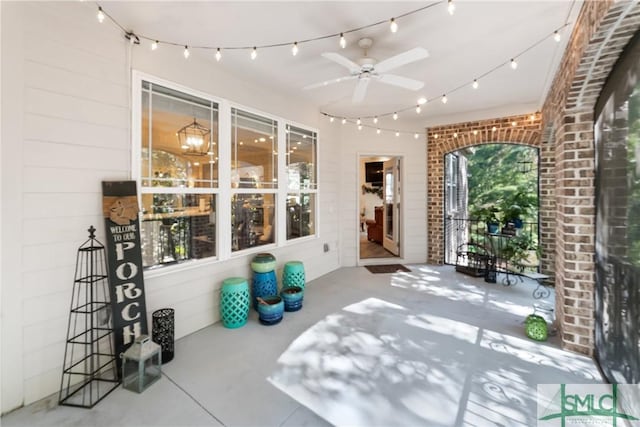 2203 River Oaks Dr, Richmond Hill, GA 31324 - view of patio / terrace with a ceiling fan