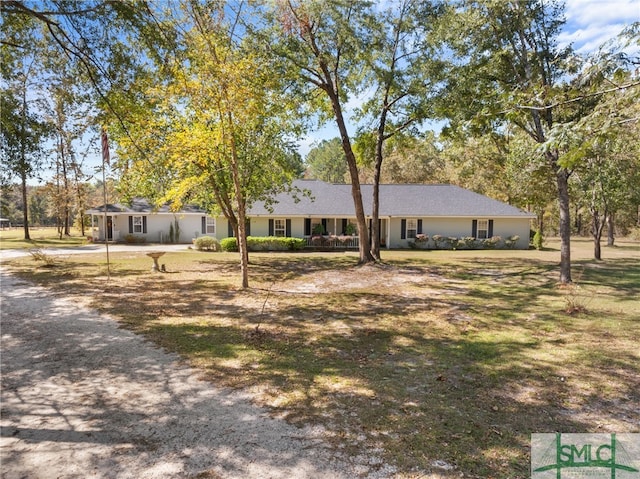 view of ranch-style home