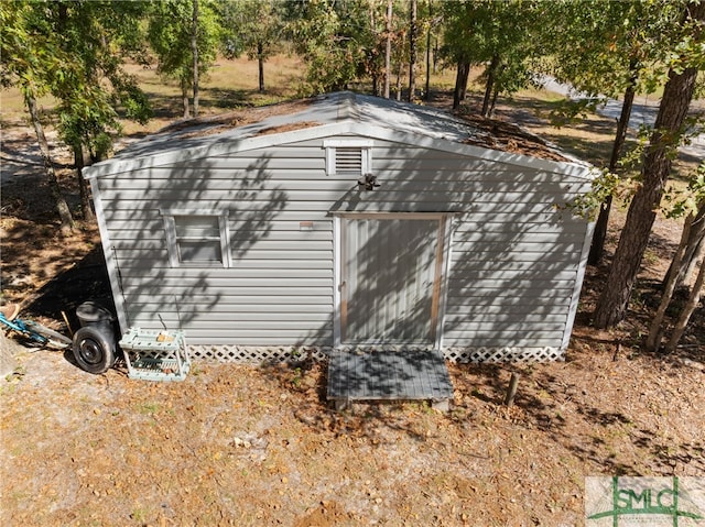 view of outdoor structure