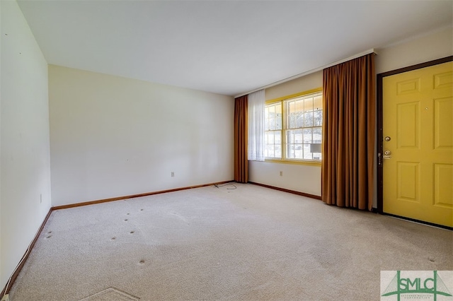 view of carpeted empty room