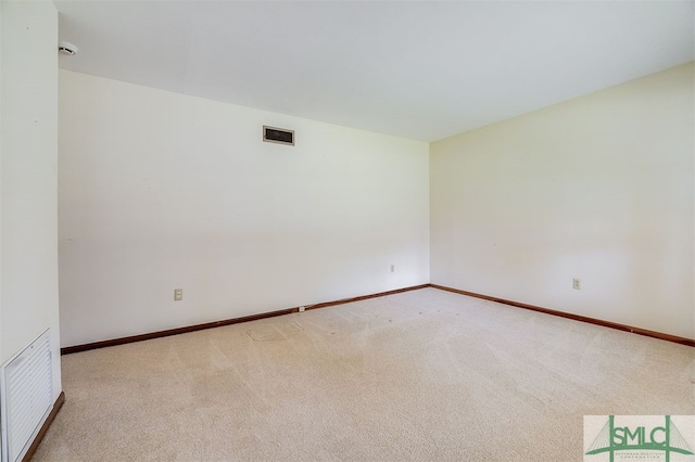 view of carpeted empty room